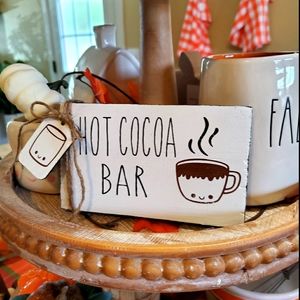 Hot Cocoa Bar Mini Sign